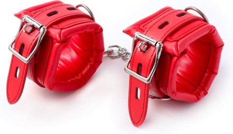 Fetish Fever - Cuffs with chain - Red Intimate Distribution