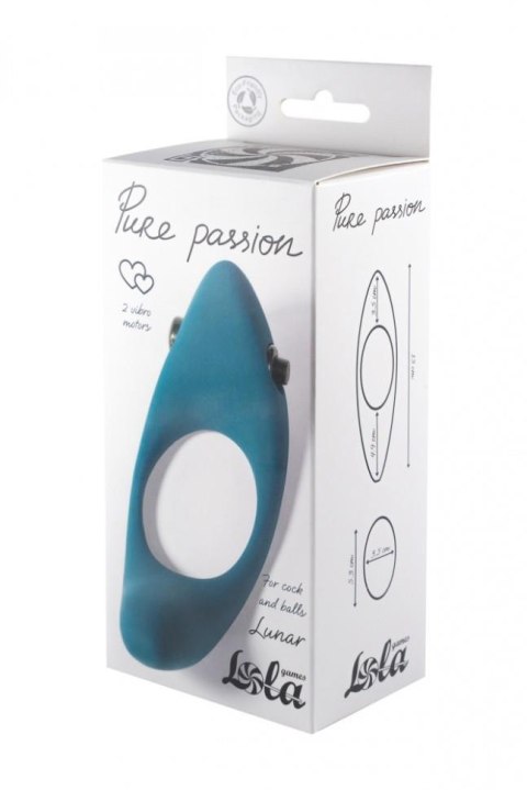 Pierścień-Erection Vibroring Pure Passion Lunar Green Intimate Distribution