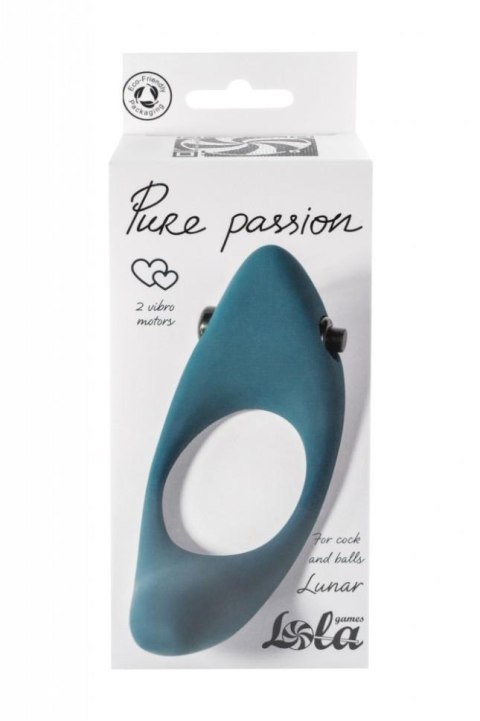 Pierścień-Erection Vibroring Pure Passion Lunar Green Intimate Distribution