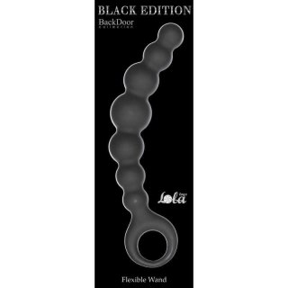 Plug-Anal Beads Flexible Wand Black Intimate Distribution