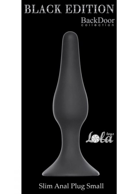 Plug-Slim Anal Plug Small Black Intimate Distribution