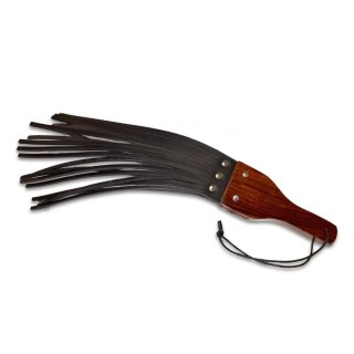 Prowler RED Leather and Wood Fringe Paddle Intimate Distribution