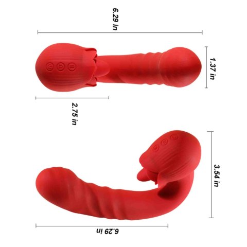 Rose Thrusting Vibrator Boys of Toys Sp. z o.o.