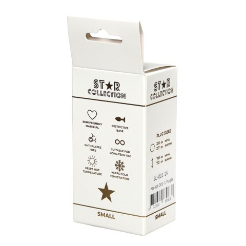 Star Collection - Purple Silicone Anal Plug S - Purple Stone Intimate Distribution