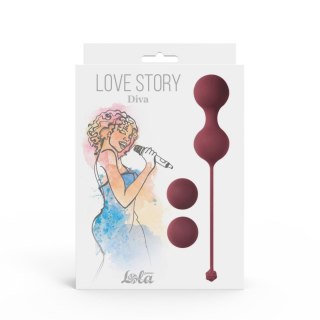 Vaginal balls set Love Story Diva Wine Red Intimate Distribution