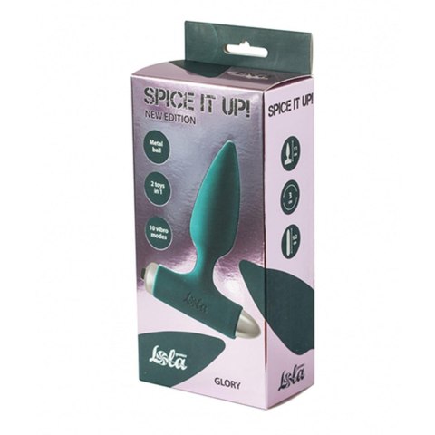 Vibrating Anal Plug Spice it up New Edition Glory Dark green Intimate Distribution