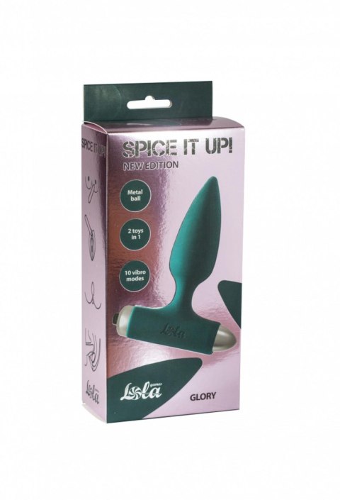 Vibrating Anal Plug Spice it up New Edition Glory Dark green Intimate Distribution