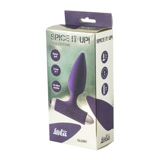 Vibrating Anal Plug Spice it up New Edition Glory Ultraviolet Intimate Distribution