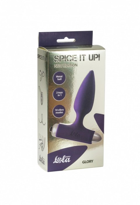 Vibrating Anal Plug Spice it up New Edition Glory Ultraviolet Intimate Distribution