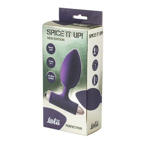 Vibrating Anal Plug Spice it up New Edition Perfection Ultraviolet Intimate Distribution