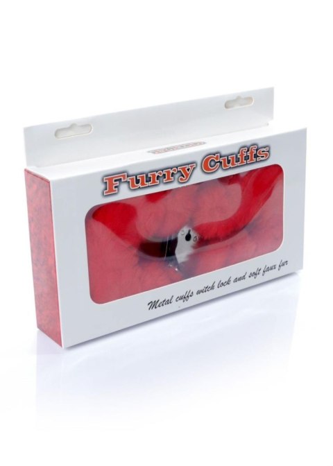Kajdanki Fetish B - Series- Furry Cuffs Red Boys of Toys Sp. z o.o.