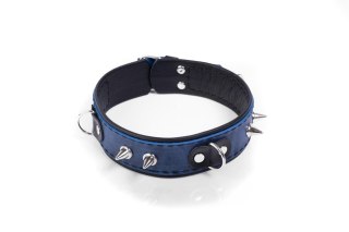Obroża- Collar Crazy Horse Blue, Big WHIPS - PPH GRAS