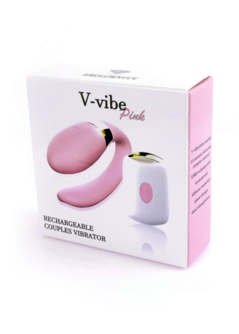 Stymulator-V-Vibe Pink USB 7 Function / Remote Control Boys of Toys Sp. z o.o.