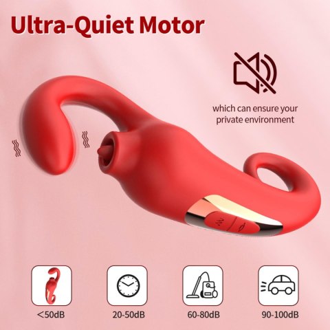 Wibrator-Merfi, 10 vibration functions, 10 frequency tongue licking USB Boys of Toys Sp. z o.o.