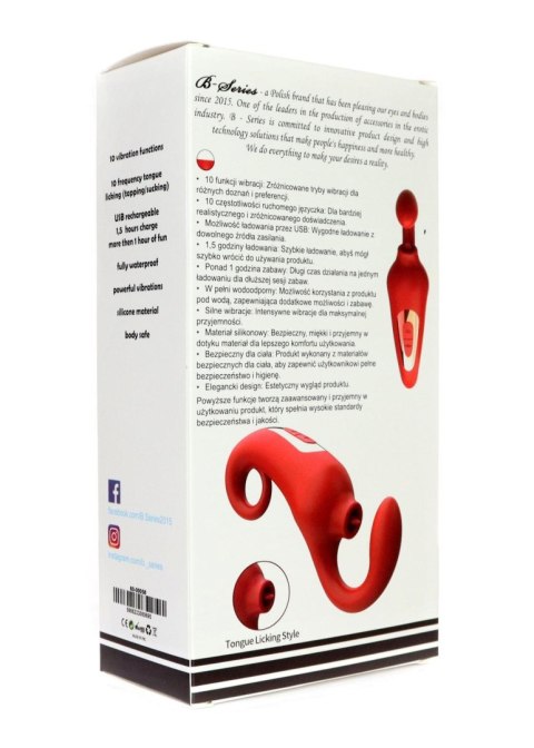 Wibrator-Merfi, 10 vibration functions, 10 frequency tongue licking USB Boys of Toys Sp. z o.o.