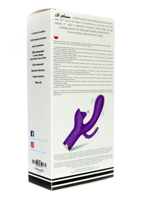 Wibrator - Patty, 7 vibration functions, 7 ball tapping, USB Boys of Toys Sp. z o.o.