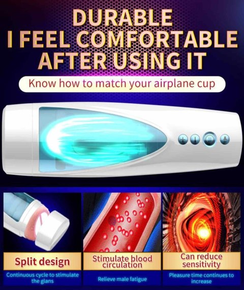 Masturbator-Vibrating, Rotating and Flashing Masturbation USB 10+10 Function / Talk Mode Boys of Toys Sp. z o.o.