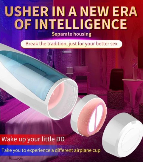 Masturbator-Vibrating, Rotating and Flashing Masturbation USB 10+10 Function / Talk Mode Boys of Toys Sp. z o.o.