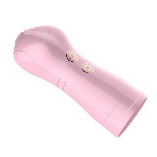 Masturbator-Vibrating and Flashing Masturbation Cup USB 7+7 Function / Talk Mode (Pink) Boys of Toys Sp. z o.o.