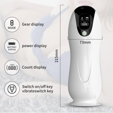 Masturbator-Vibration 8 Vibration modes + Interactive function Boys of Toys Sp. z o.o.