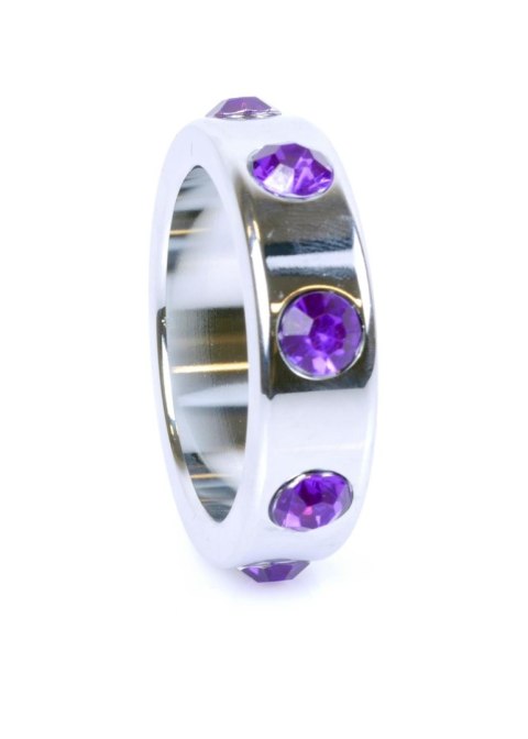 Pierścień-Metal Cock Ring with Purple Diamonds Large Boys of Toys Sp. z o.o.