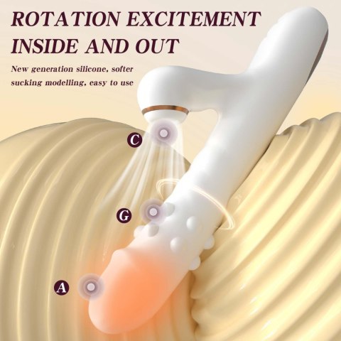 Silicone Vibrator - 3 rotating functions and 7 licking functions Boys of Toys Sp. z o.o.