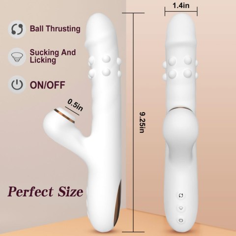 Silicone Vibrator - 3 rotating functions and 7 licking functions Boys of Toys Sp. z o.o.