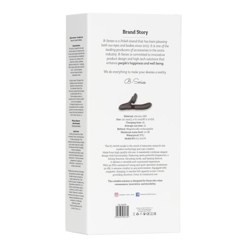 Silicone Vibrator 7 Powerful Modes - Licking,
Thrusting and Heating, Black Boys of Toys Sp. z o.o.
