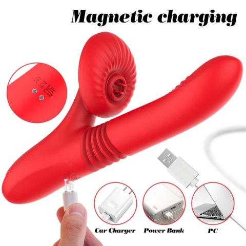Silicone Vibrator 7 Powerful Modes - Licking,
Thrusting and Heating Boys of Toys Sp. z o.o.