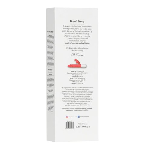Silicone Vibrator 7 Vibration modes -
10 thrusting and
7 Flapping Boys of Toys Sp. z o.o.