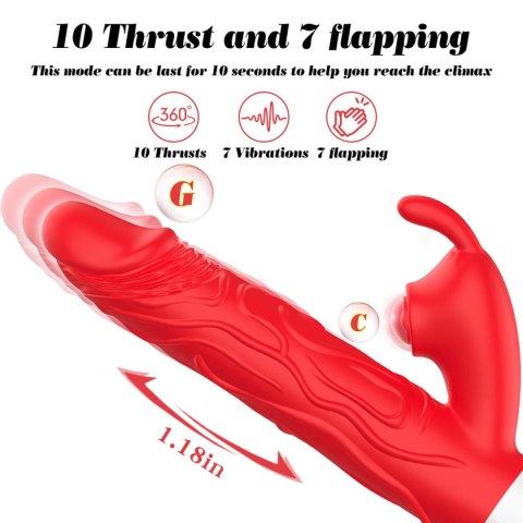 Silicone Vibrator 7 Vibration modes -
10 thrusting and
7 Flapping Boys of Toys Sp. z o.o.