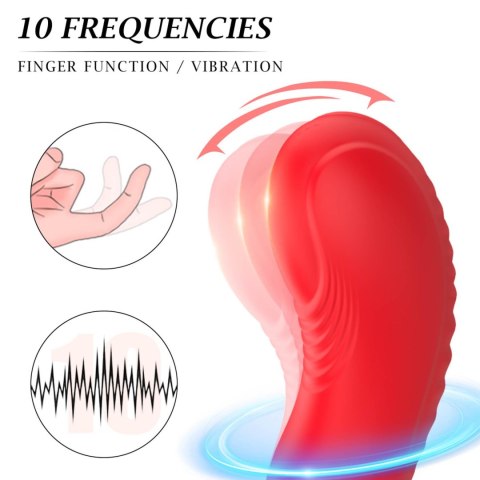 Silicone vibrator 3 speeds, 6 frequencies,
Finger function,
Heating + APP control Boys of Toys Sp. z o.o.