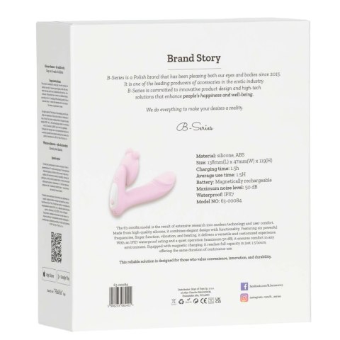 Silicone vibrator 3 speeds, 6 frequencies
Finger function, Heating + APP control Boys of Toys Sp. z o.o.