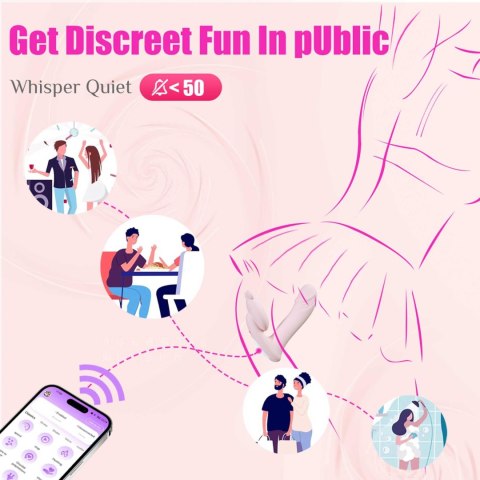 Silicone vibrator 3 speeds, 6 frequencies
Finger function, Heating + APP control Boys of Toys Sp. z o.o.