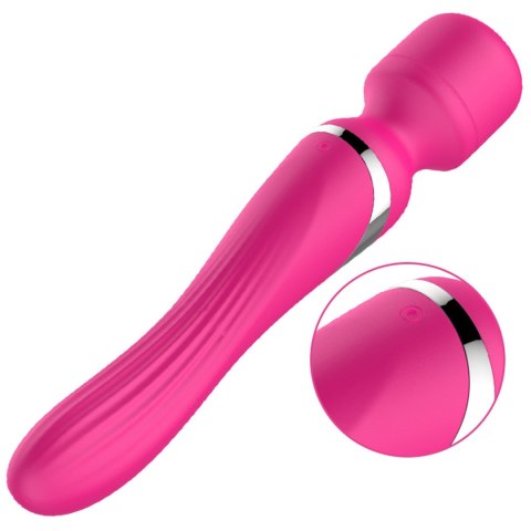 Stymulator - B - Series - Silicone Dual Massager Pulsator USB 7+7 Function (Pink) Boys of Toys Sp. z o.o.