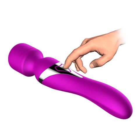 Stymulator-Silicone Dual Massager USB 7+7 Function Purple Boys of Toys Sp. z o.o.