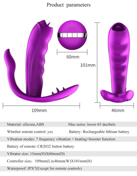 Stymulator-Silicone Panty Vibrator USB 7 Function / Heating Boys of Toys Sp. z o.o.