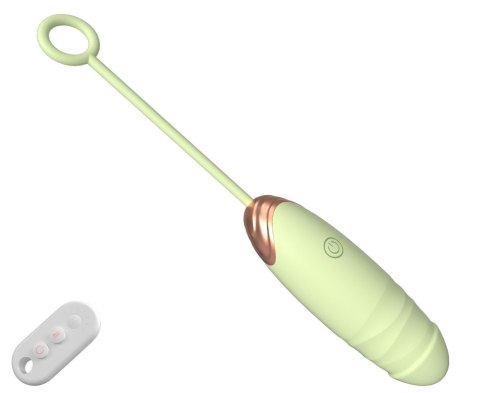 Vibrating Silicone Love EGG USB 7 vibration and thrust functions / Remote control Green Boys of Toys Sp. z o.o.