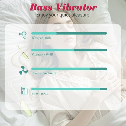 Vibrating Silicone Love EGG USB 7 vibration and thrust functions / Remote control Green Boys of Toys Sp. z o.o.
