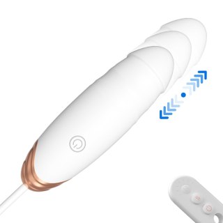 Vibrating Silicone Love EGG USB 7 vibration and thrust functions / Remote control White Boys of Toys Sp. z o.o.