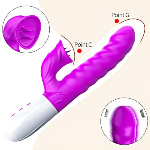 Wibrator-Silicon, Vibrator 7 Function and Heating Mode, PURPLE Boys of Toys Sp. z o.o.