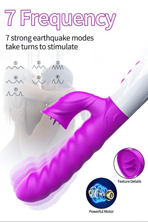 Wibrator-Silicon, Vibrator 7 Function and Heating Mode, PURPLE Boys of Toys Sp. z o.o.