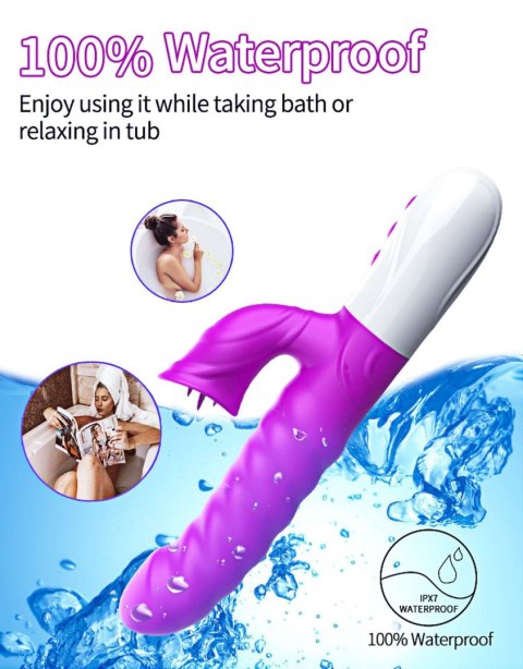 Wibrator-Silicon, Vibrator 7 Function and Heating Mode, PURPLE Boys of Toys Sp. z o.o.