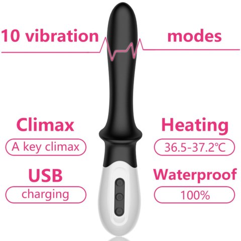 Wibrator-Silicone Prostate / G-spot Massager USB 10 Function / Heating Boys of Toys Sp. z o.o.