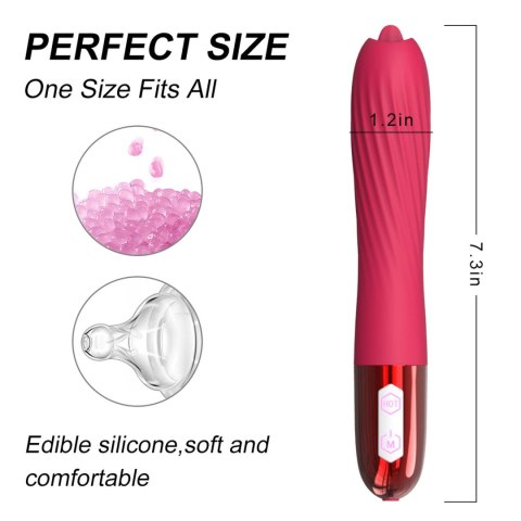 Wibrator-Silicone Vibrator USB, 10 vibration modes, Heating Boys of Toys Sp. z o.o.