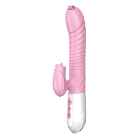 Wibrator-Silicone Vibrator USB 7 Function and Thrusting Function / Heating, pink Boys of Toys Sp. z o.o.