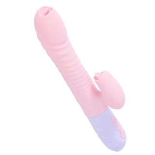 Wibrator-Silicone Vibrator USB 7 Function and Thrusting Function / Heating, pink Boys of Toys Sp. z o.o.