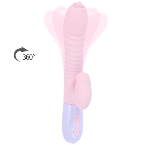 Wibrator-Silicone Vibrator USB 7 Function and Thrusting Function / Heating, pink Boys of Toys Sp. z o.o.