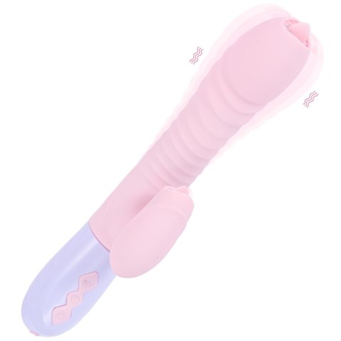Wibrator-Silicone Vibrator USB 7 Function and Thrusting Function / Heating, pink Boys of Toys Sp. z o.o.