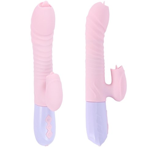 Wibrator-Silicone Vibrator USB 7 Function and Thrusting Function / Heating, pink Boys of Toys Sp. z o.o.